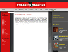 Tablet Screenshot of freebird-records.com